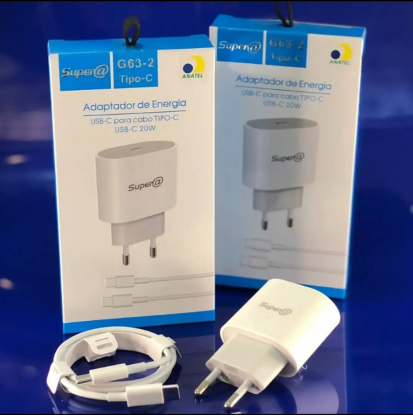 KIT Carregador USB C>>lightning SUPERA - Image 2